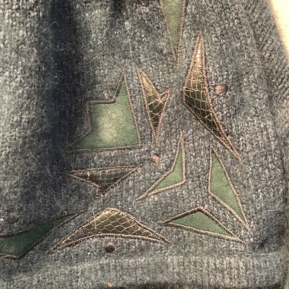 I B Diffusion Vintage Moss Green Sweater. Silk,Rabbit,Nylon,Lambswool Size M - Picture 2 of 5